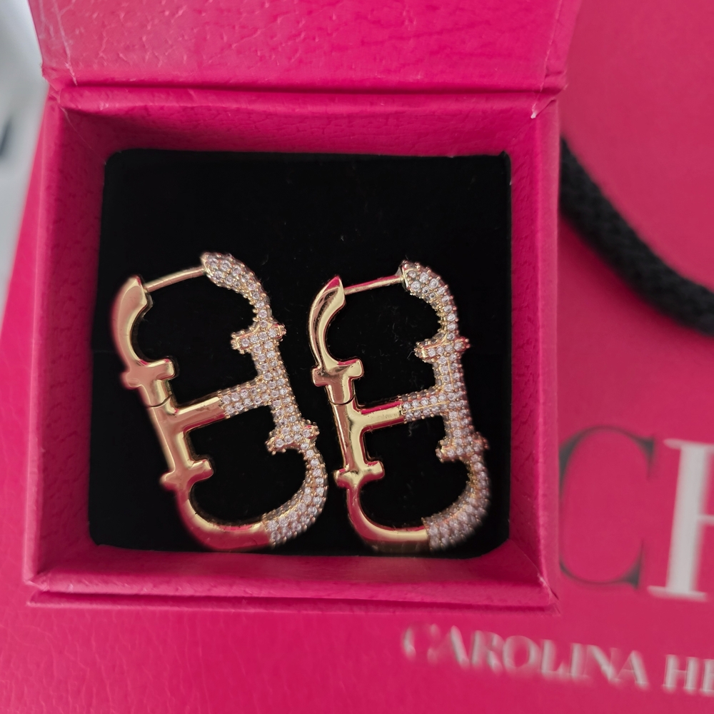 Carolina Herrera Gold Earrings